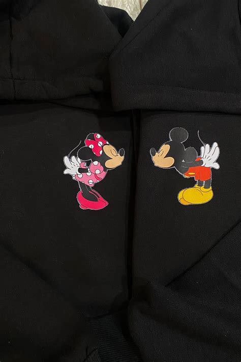 Mickey Mouse and Minnie Mouse Matching Hoodies (Top-Left Printed) – The ...