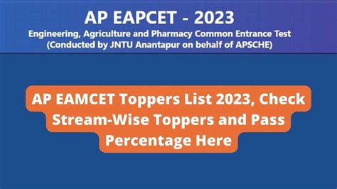 AP EAMCET Toppers List 2023: Challa Umesh Varun tops engineering, 89 ...