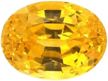 FOREVER Gems Pukhraj Stone Original Certified 7 Carat 7.70 Ratti Yellow ...