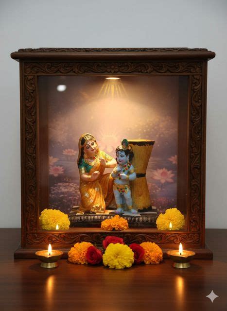 DecorSip Bal Krishna with Yashoda Maa Idol Decorative Showpiece - 12 cm ...
