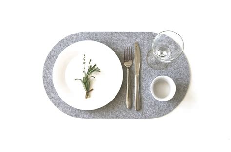 Buy Oval Placemat / Table Protector / Dining Table Pad / Modern Felt ...