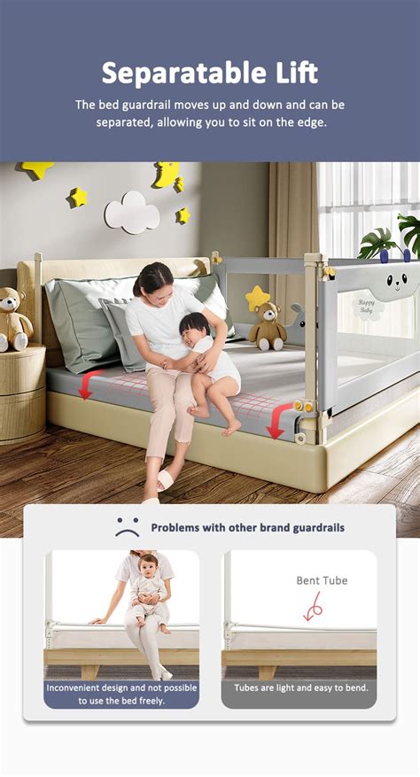 Baby Safety Bed Rails / Premium Bed Guardrail - StarAndDaisy