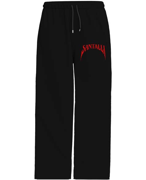 BLACK COTTON LOOSE FIT TRACK PANT – Santalli