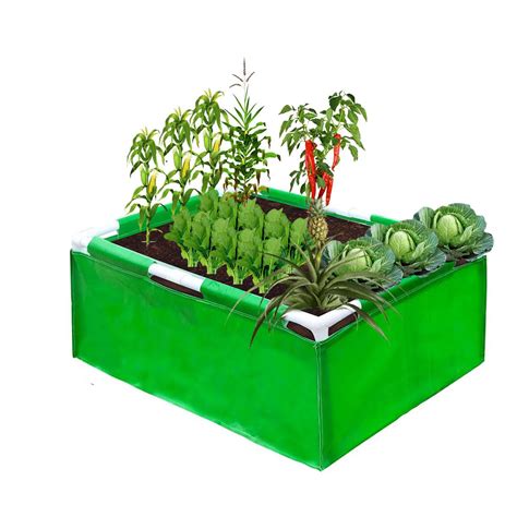 WNE Jaliwale HDPE Rectangle Grow Bag with PVC Pipe Support & Rectangle ...