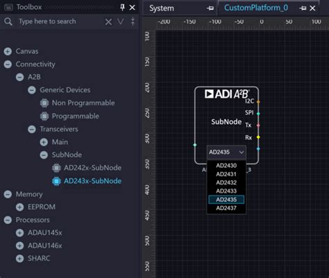 Drawing A2B schematics [Analog Devices Wiki]