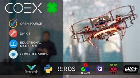 COEX Clover: Programmable Raspberry Pi 4 Drone - Robotic Gizmos