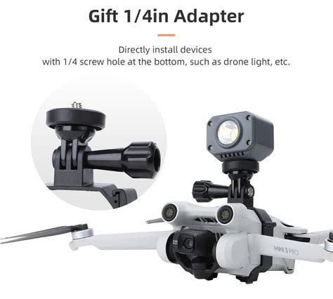 Camera Mount Holder for DJI Mini 3 Pro For Gopro/ Insta360/ Dji Osmo ...