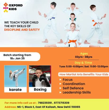 Oxford Kids-Taekwondo for kids in East of Kailash