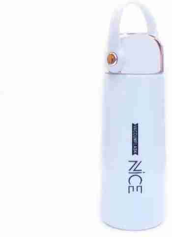 miRim Inner Glass Outer Plastic Water Bottle with Silicon Strap 500 ml ...