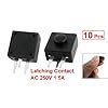Buy Uxcell Horizontal 3 Pin Latching Flashlight Torch Push Button ...