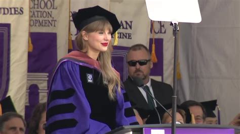 Watch: Taylor Swift at NYU graduation, delivers speech and receives ...