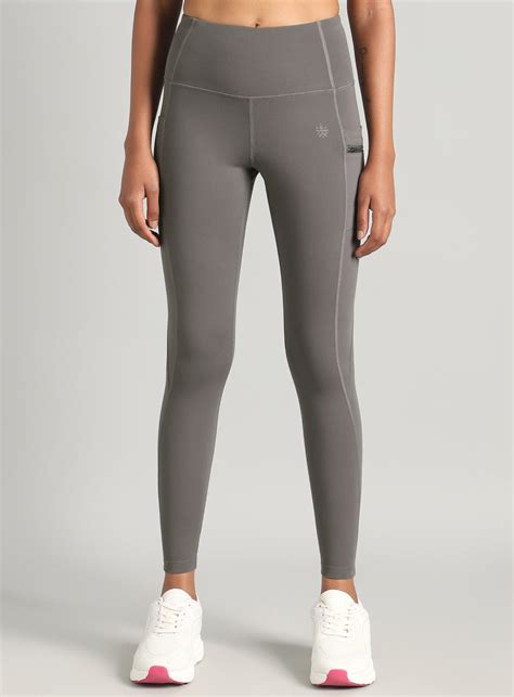 Buy Women's Grey Run Beyond COMFlex Tights Online in India | Cult Store
