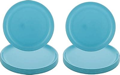 Buy Kuber Industries 12 Pieces Unbreakable Round Plastic Microwave Safe ...