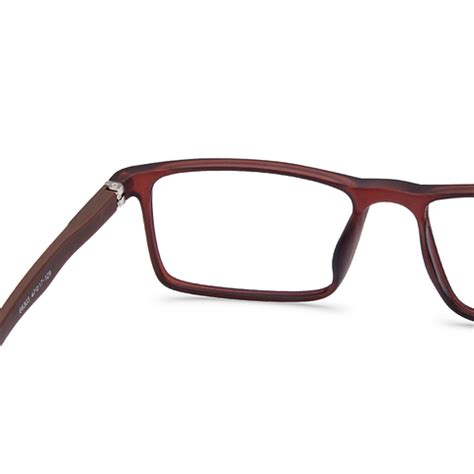 Buy Kids Glasses: Matte Brown Black Brown Full Rim Rectangle Kids 8-12 ...