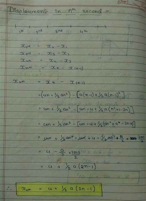 How can we derive the distance travelled in nth second by calculus ...