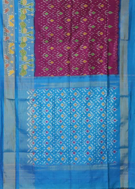 Byzantine violet color handloom rajkot silk saree – TGSCO Handlooms