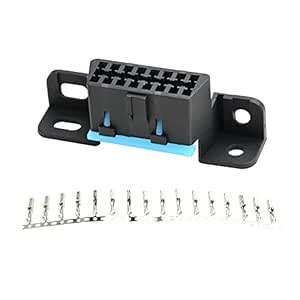 OLLGEN 16 Pin OBD Female Replacement Wire Sockets Connector OBDII Car ...