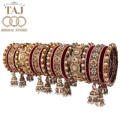 Royal Rajwadi Bridal Chuda Set With Beautiful Jhoomer Latkan Design