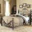 Baroque Gilded Slate Queen Metal 4-Poster Bed at Lowes.com