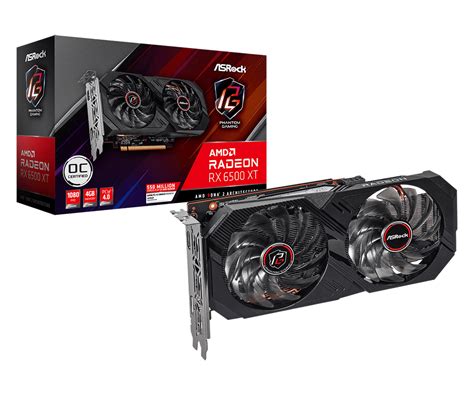 ASROCK RX 6500 XT PHANTOM GAMING D OC 4GB GAMING GRAPHICS CARD