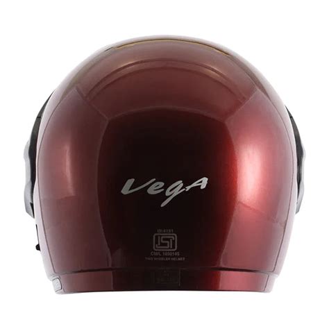 Vega Cruiser W/P Burgundy Helmet | Shop Helmets at BIKERSTORE.IN ...