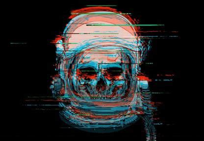 fading skull |Wall Poster Sticker|Motivational Poster|Funky Poster ...