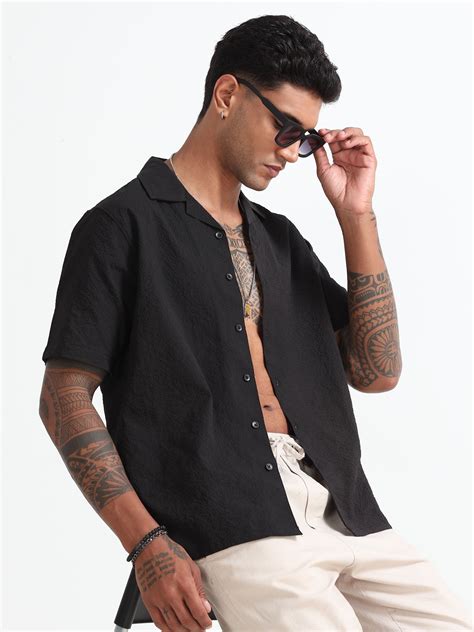 Black Men's Resort Shirt – Bevdaas