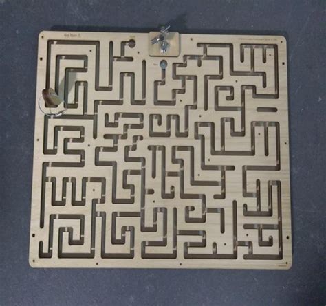 Escape Room Key Maze: Maple Veneer Puzzle Prop - The Prop Site