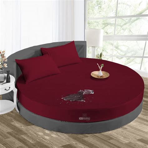 Buy SGI 96" Diameter Waterproof Mattress Protector Pad Cover Round Bed ...