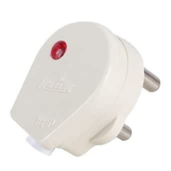 KLICK Heavy Brass 3 Pin Top with Indicator, Electric Plug, Heat ...