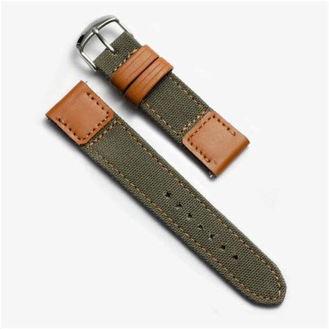 Wild Wanderer Canvas & Leather Watch Strap | Bangtail