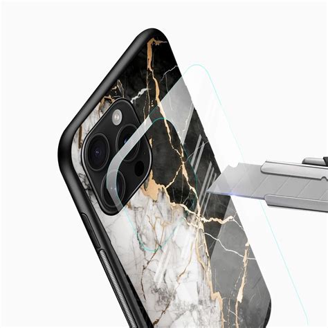 White & Gold Marble Glass Mobile Case | Luxury Phone Cover – CoverStall
