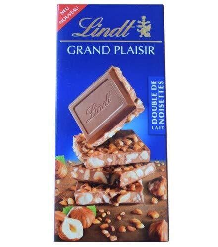 Lindt Grand Plaisir Double De Noisettes Milk Hazelnut Chocolate Bar 15 ...