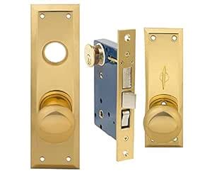 Metro Mortise Entry Lock Right Hand Brass : Amazon.in: Industrial ...