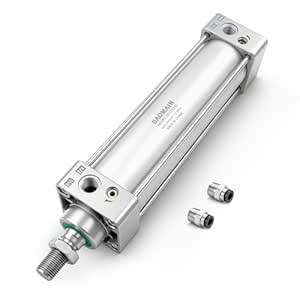 BAOMAIN Pneumatic Air Cylinder 2" Bore 10" Stroke SC50x250 | Double ...