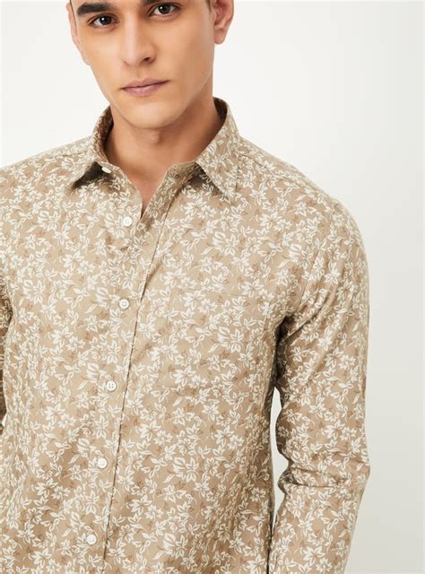 Buy Men Printed Slim Fit Shirt Online at just Rs. 999.0 - 1000014777566 ...