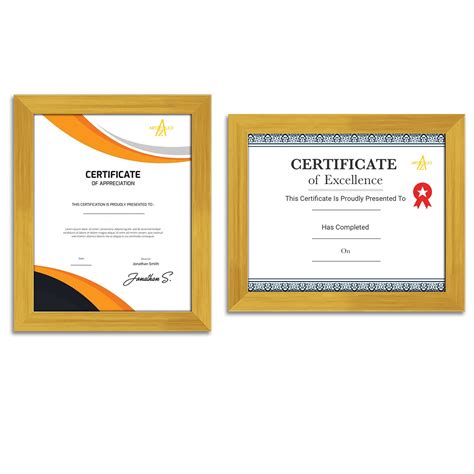 Frame for Certificates D549 Wall Photo Frame – ArtzFolio.com