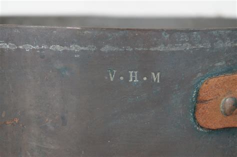 Antique Dovetailed Copper Cook Pot Sauce Saute Pan Iron Handle 5 Qt VHM ...