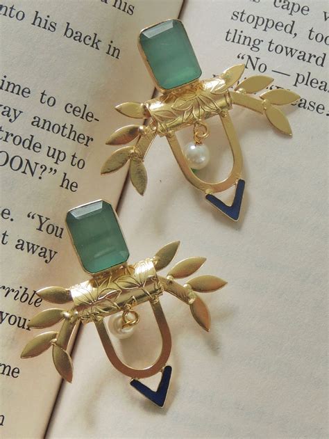 Stylish Gold Plated Leaves Studs |Stud Earrings | Johori