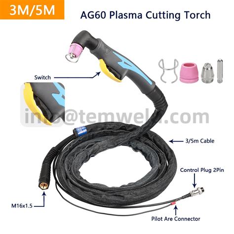 AG60 SG55 WSD60 Air Plasma Cutter Torch Gun CUT M16X1.5 - web