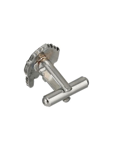 Bold by Priyaasi Yo Beardo Silver-Plated Cufflinks for Men