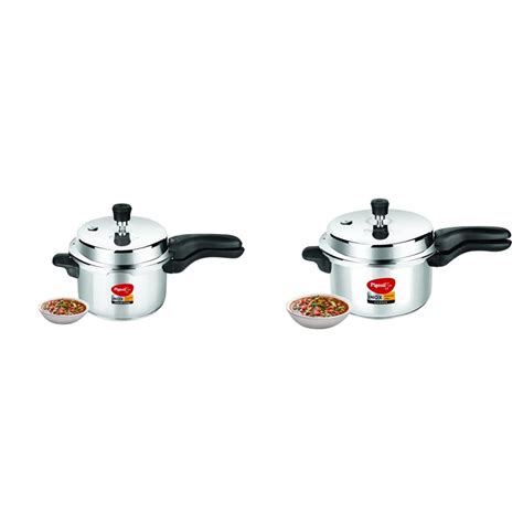 Buy Pigeon by Stovekraft INOX Stainless Steel Pressure Cooker 3L + 5L ...