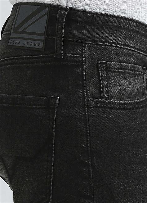 Vapour Black Mid Rise Slim Jeans | Pepe Jeans India
