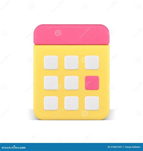 Calendar Time Management Date Marker Planner Accuracy Important Meeting Reminder 3d Icon Vector ...