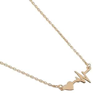 ZAVYA 925 Sterling Silver Designer Heart Beat Rose Gold Plated Lover's ...