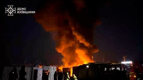 Russian drone barrage hits Kyiv and Mykolaiv as Ukraine reports major fires