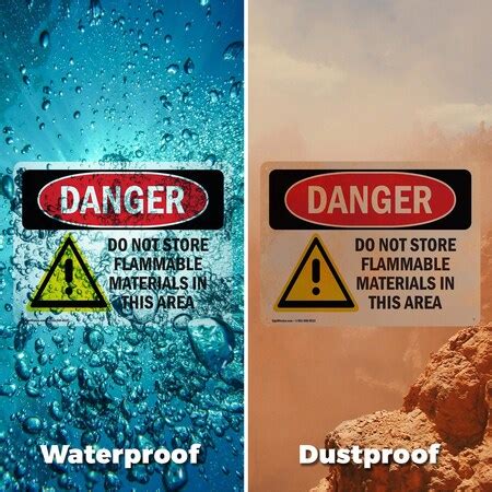 Signmission Do Not Store Flammable Materials Danger Sign, Plastic, 14in ...