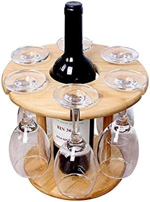 Kesha Spree® Wooden Cart Shaped 1 Wine Bottle and 2 Glass Holder ...