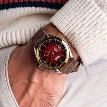 Argos Olympus - Carmine Red Gold Two Tone Leather
