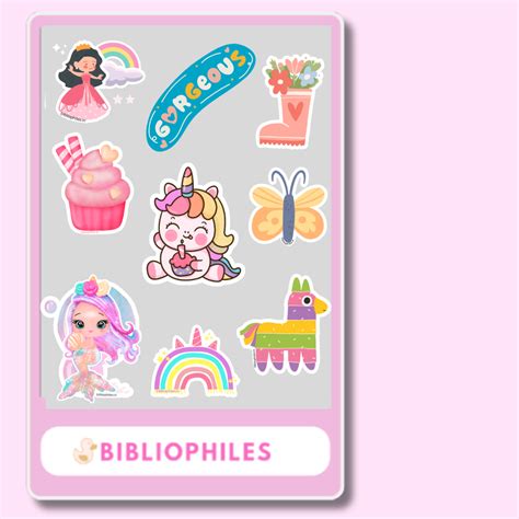 Kids 3D Stickers Set (Large) - Mystical - (Pack of 9 Durable Stickers ...